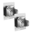 thumbnail image 1 of Strong Adhesive Shower Head Holder, Wall Mounted Adjustable Shower Head Shelf Bracket, Plastic Bracket Stick on Wall, Mount Shower Head Holder for Handheld Shower Head, 2 Pcs, 3.93x2.95", 1 of 8