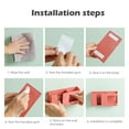 thumbnail image 1 of Strong Adhesive Wall Mount Phone Holder, Punch-Free Bedside Phone Shelf with Charging Port, Sticky Remote Control Storage Box, Bathroom & Kitchen Wall Organizer, Lazy Mobile Phone Rack,White, 1 of 6