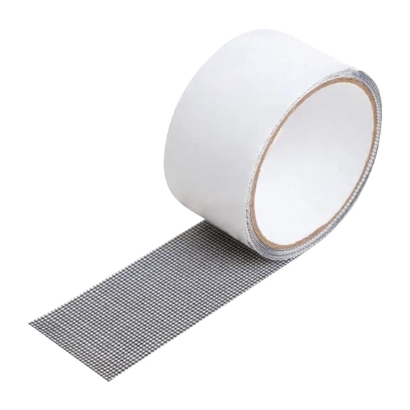Strong Adhesive Window Screen Repair Kit, Fiberglass Mesh Tape for Covering Window & Door Screen Tears | Screen Patch Kit for Holes, Rip Fix – Home Improvement Tool