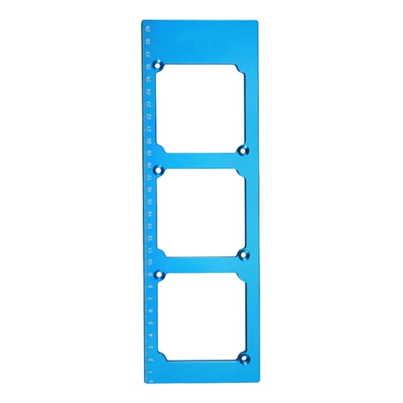 Strong Aluminum 86 Box Template Electrical Template Ensures Precise Drilling Efficiency for Switching Socket Cutout