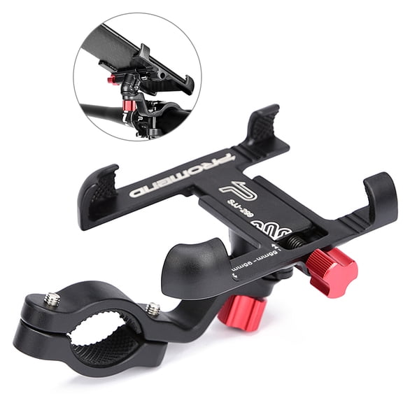 Strong Aluminum Alloy Bike Phone Mount Bicycle Motorcycle Phone Holder 360° Rotation Adjustable Phone Cradle 31.8mm Handlebar