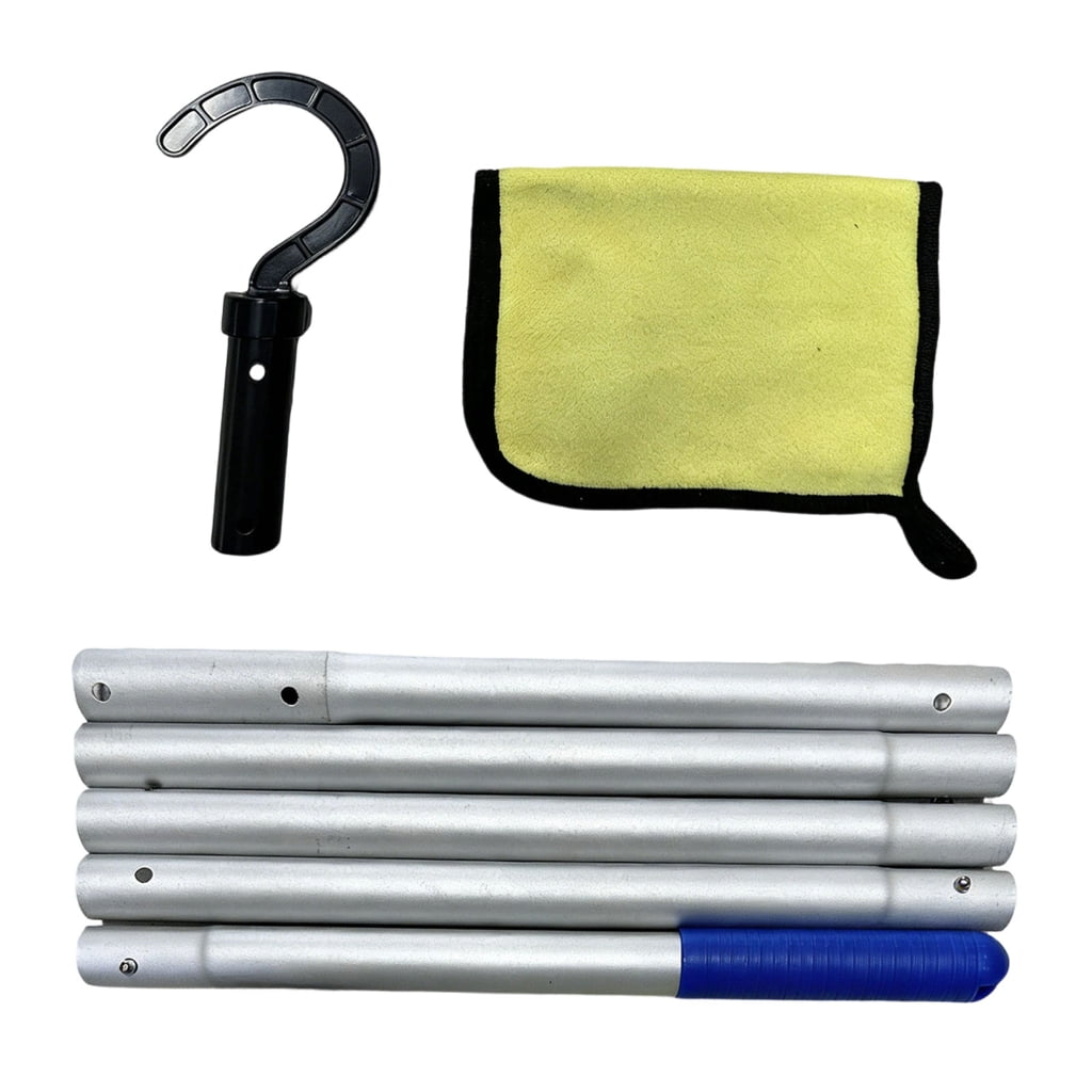 Strong Aluminum Pool Maintenance Accessory With Removable Hook To Assist Robotic