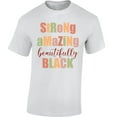 thumbnail image 1 of Strong Amazing Beautifully Black Men T-Shirt - Graphic Tee S M L XL 2XL 3XL 4XL 5XL - USA Shirts for Men Political Top Black History Month T-Shirt Gifts, 1 of 2