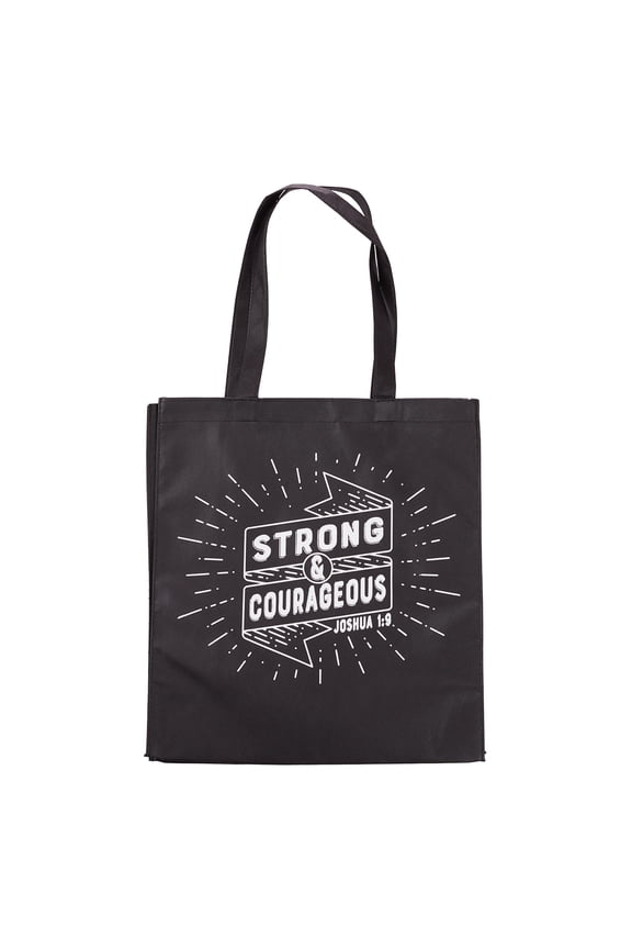 Strong And Courageous Tote Bag - Joshua 1:9