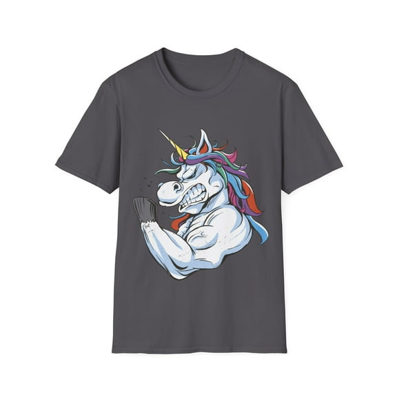 Strong And Magical Unicorn Workout Muscle Men Women Graphic