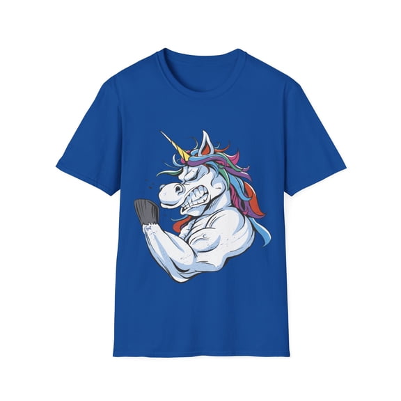 Strong And Magical Unicorn Workout Muscle Men Women Graphic