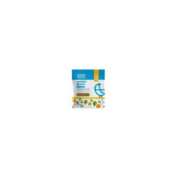 Strong Animals 4128-5 Golden Graze Poultry Daily Snack Treat with Oyster Shells, 5 Lbs. - Quantity 1
