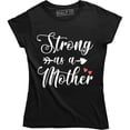 thumbnail image 1 of Strong As a Mother Mom Life Mama Mothers Day Slogan Birthday Women's Tee, 1 of 4