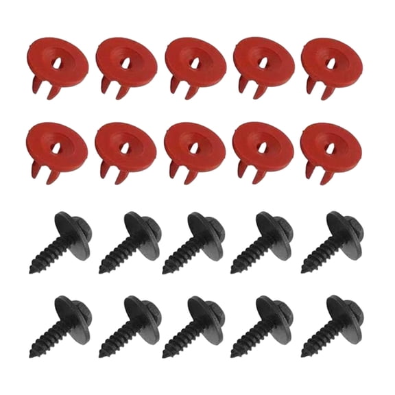 Strong Automotive Fastener Set With Plastic Grommets Aftermarket Engine Undertray Hardware Easy to Use for Vehicle