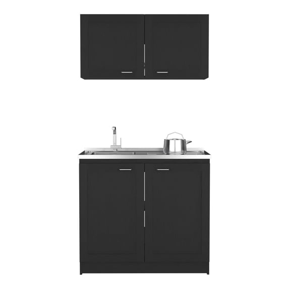 Strong Black Cabinet - Improve Garage Storage Efficiency