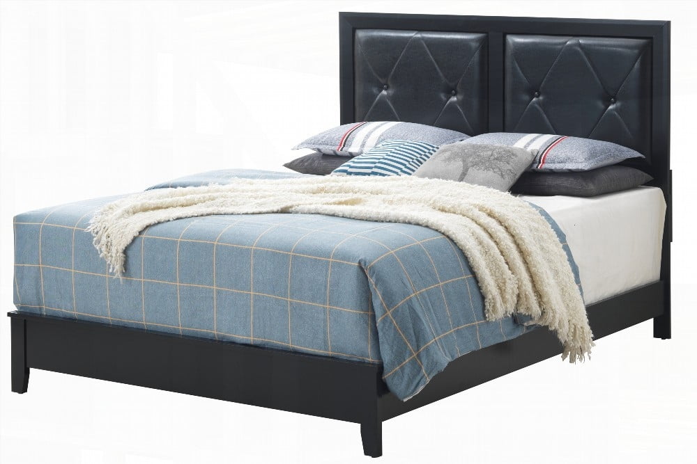 Queen Size Metal Platform Bed Frame with No Box Spring, Black for Bedroom