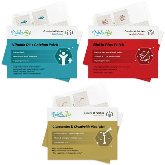 Strong Body Inside and Out Vitamin Patch Pack by PatchAid Size: 1-Month Supply