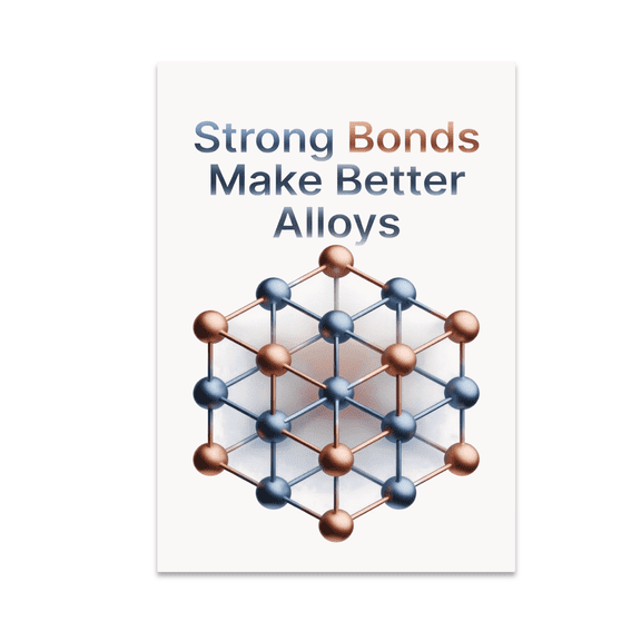 Strong Bonds Make Better Alloys - Materials Engineer - 13x19 Poster Print