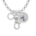 thumbnail image 1 of Strong Brave Fearless Infinity Ring - E - Initial Badge Clip Necklace, 1 of 1