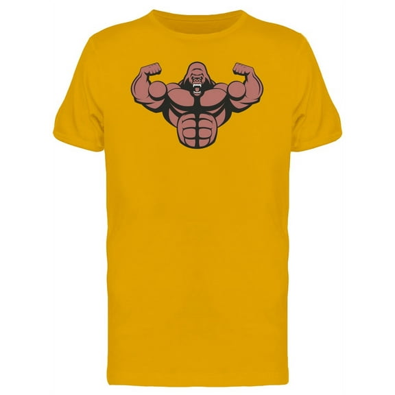 Strong Brown Gorilla T-Shirt Men -Image by Shutterstock, Male x-Large