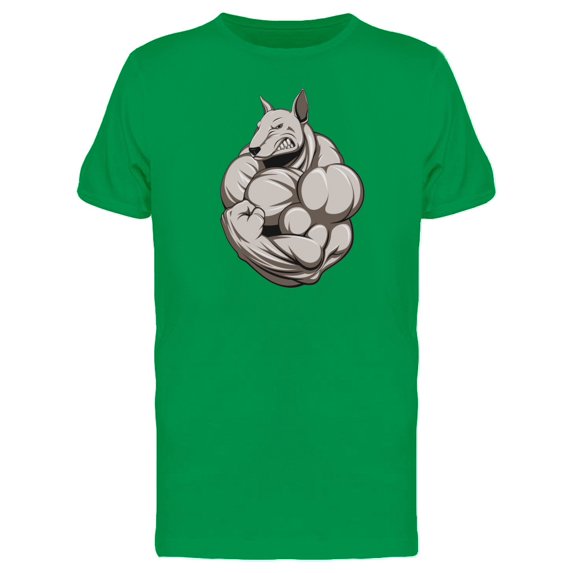 Strong Bull Terrier Big Biceps Tee Men's -Image by Shutterstock