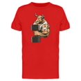 thumbnail image 1 of Strong Bull With Barbell Tee Men's -Image by Shutterstock, 1 of 2