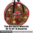 thumbnail image 1 of Strong Camel Christmas Wreath Storage Bag Xmas Holiday Wreath Storage Container for 24-Inch Wreaths (Red), 1 of 8