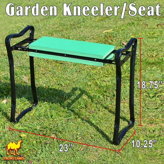 Strong Camel Foldable Garden Kneeler and Seat Portable Stool with EVA
