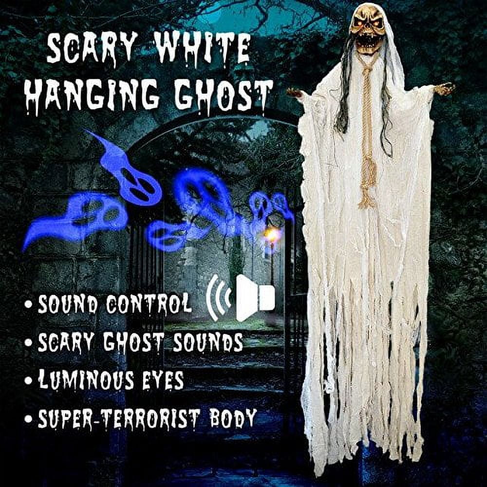 Strong Camel Hanging Reaper Ghost 6.6ft Tall Lifesize Animated Halloween Haunted House Prop