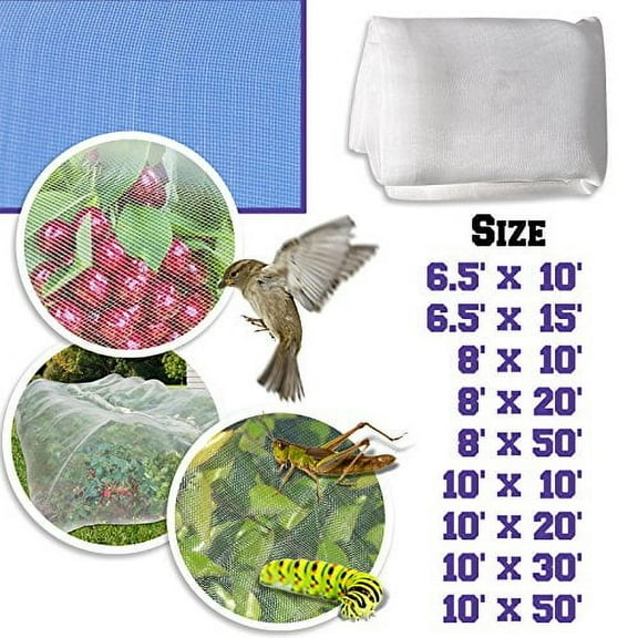 Strong Camel Multi Sizes Garden Mosquito Netting Bug Insect Net Hunting Barrier Blind Garden (6.5'X10')