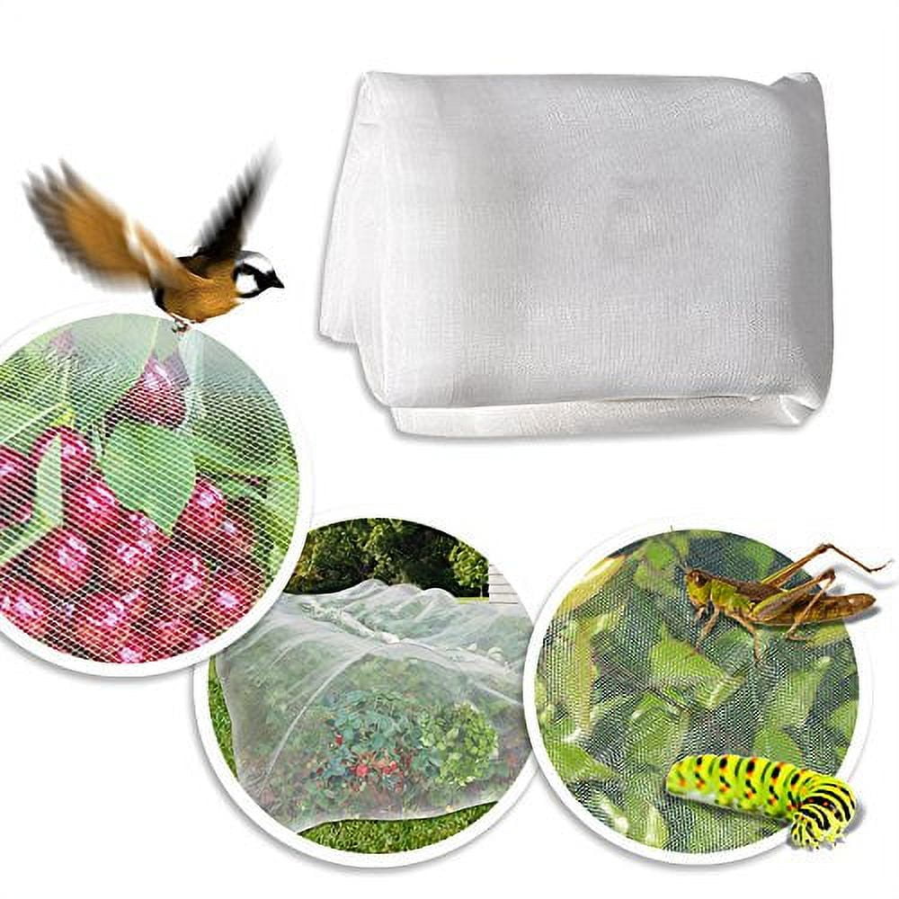 Strong Camel Multi Sizes Garden Mosquito Netting Bug Insect Net Hunting Barrier Blind Garden (6.5'X15')