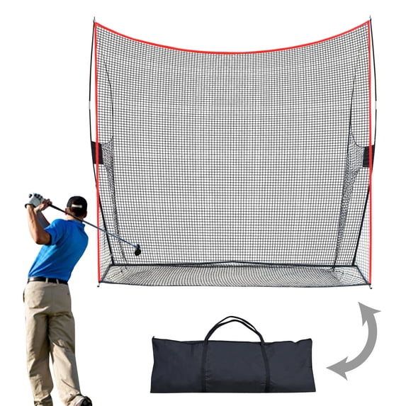 Strong Camel Portable 10'x9'x3' Golf Net Practice Hitting Net Training Driving Indoor Outdoor