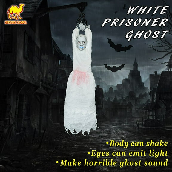 Strong Camel Talking Hanging Demoness Large 47.2" Shaking Animated Halloween Lights Sound Haunted House