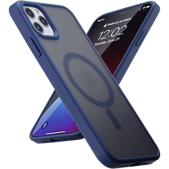 Strong  Case for iPhone 11 Pro Max [Compatibilty with MagSafe] Protective Shockproof Cover Phone Case for iPhone 11 Pro Max 6.5" Matte Blue