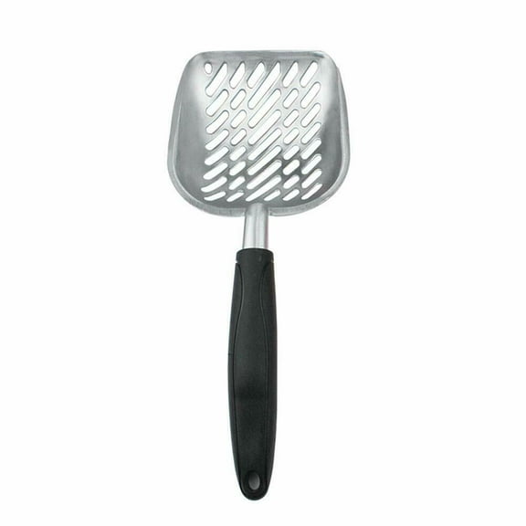 Strong Cat Litter Scoop with Reinforced Comfort Handle Metal Poop Sifter Pet Shovel Sifting