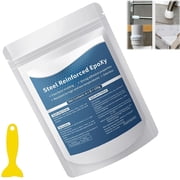Strong Clay Iron Adhesive, 100g Steel Reinforced Epoxy Putty with Scraper, High Strength Epoxy Clay for Metal Wood Plastic Stone