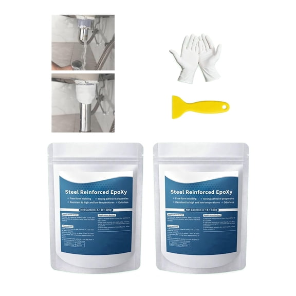 Strong Clay Iron Adhesive,Steel Reinforced Epoxy Putty,High-Strength Multi-Purpose Repair Clay,for Metal Wood Tile Ceramics for Bonding Repairing Sculpting