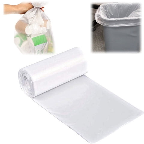 Strong Clear Trash Bags, Kitchen Garbage Bags Leakproof, Multi-Use Bin Liners, Plastic Bags for Home Office Kitchen Yard Industrial