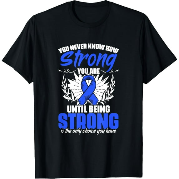 Strong Colon Survivor Support Colorectal Cancer T-Shirt