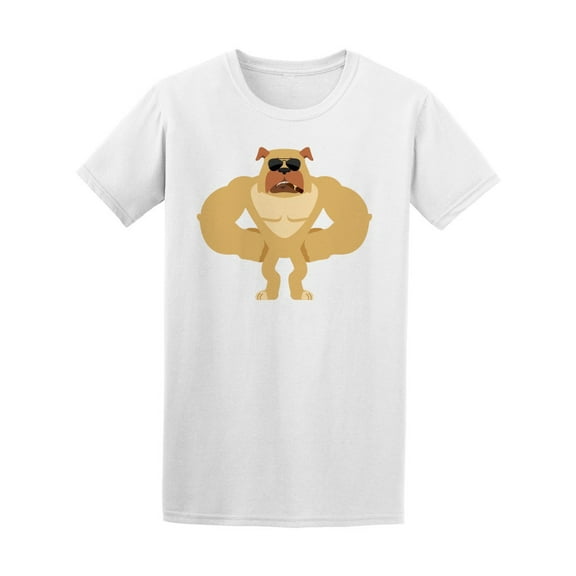 Strong, Cool And Serious Dog T-Shirt Men -Image by Shutterstock, Male Medium