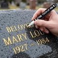 thumbnail image 1 of Strong Coverage Golden Marker Pen for Restoring Stone Inscriptions Paint, 1 of 6