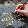 thumbnail image 1 of Strong Coverage Golden Marker Pen for Restoring Stone Inscriptions Paint, 1 of 6