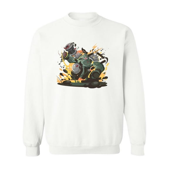 Strong Creature. Sweatshirt Men -Image by Shutterstock, Male 3X-Large