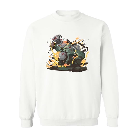 Strong Creature. Sweatshirt Men -Image by Shutterstock, Male 4X-Large
