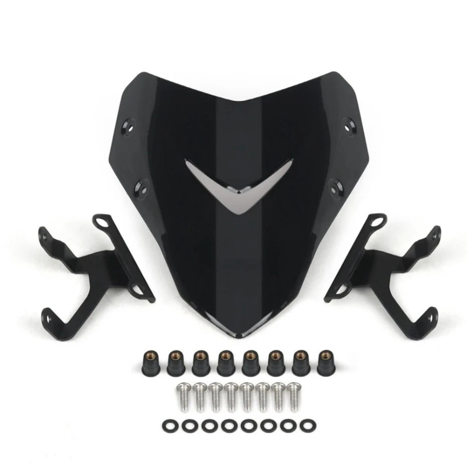 Strong Cycle Windscreen Reveal Set Aerodynamic Shape Black Finish ...