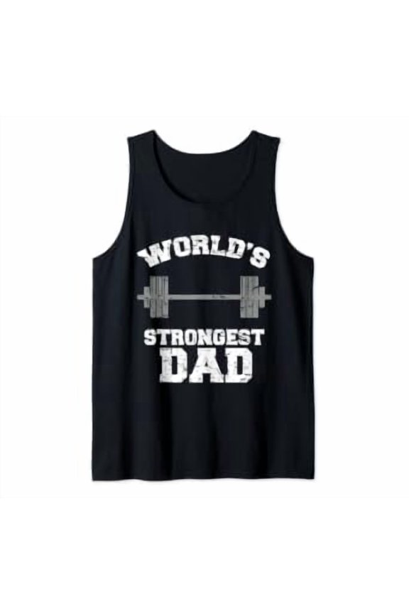 Strong Dad Gym Best Daddy Ever Design Fathers Day Tank Top Size S-3XL