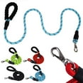 thumbnail image 1 of Dog leashes for Large Dogs Rope Leash Heavy Duty Dog Leash with Comfortable Padded Handle and Highly Reflective Threads 5 FT for Small Medium Large Dogs 2Pack, 1 of 8