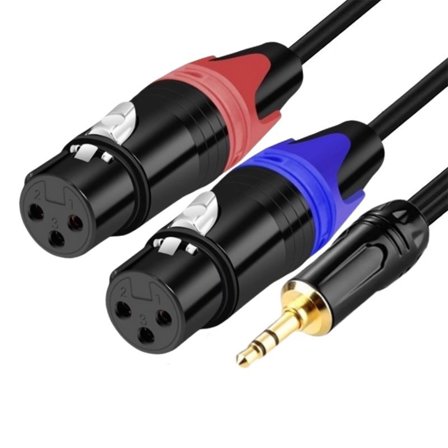 Strong Double Male Female 3.5mm Sound Link Cable For Devices DAD Systems Strong PVC Coat