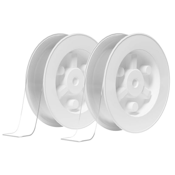Vimiroo Nano Double Sided Tape Multipurpose Removable Adhesive Transparent Grip Mounting Tape Washable Tape 10FT, 2Pcs