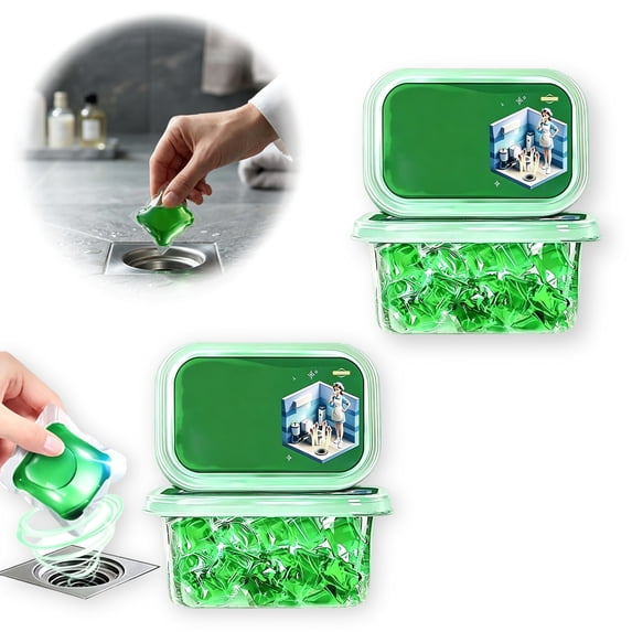 Strong Drain Deodorizer Odor Eliminator, Odor Eliminator Gel Antiodor Beads for Sewers, Drain Cleaner and Deodorizer for Bathroom Kitchen