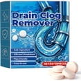thumbnail image 1 of Strong Drain Effervescent Tablet for Kitchen and Bathroom Pipes, Quick Dissolving Drain Clog Remover, Sink Smell Remover, Dissolves 200 Clogs, Removes Odors, Unscented, 1 of 6