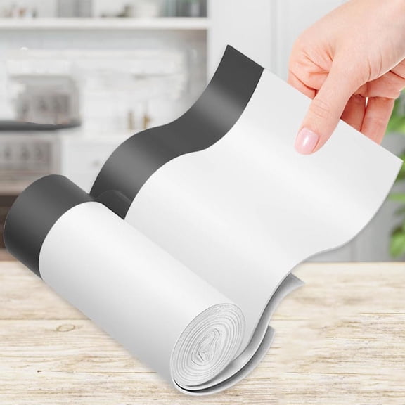 Strong Drawstring Trash Bags, Garbage Bags, Bathroom Trash Can Liners, Plastic Bags for Home Office Kitchen, White