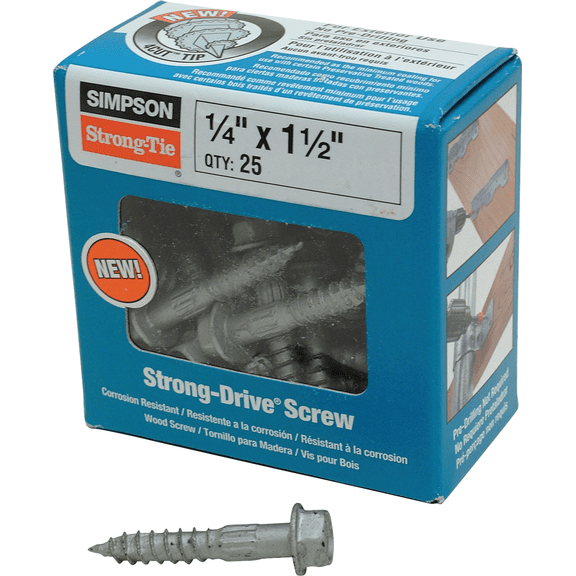 Strong-Drive SDS Structure Screw - Single Pack  Construction & DIY Use, Standard Hardware Spec