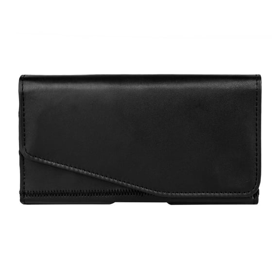 Strong Durable PU Leather Holster Case for 6-6.5 inch Phones, Mobile Belt Loop, Belt Clip Holder Water Resistant Cover