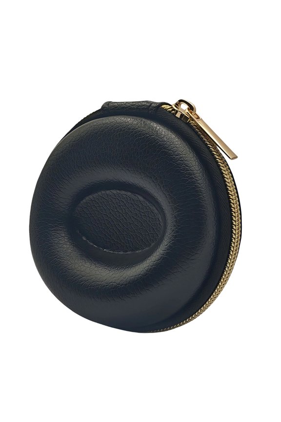 Strong EVA Watch Storage Case with Soft Lining & Smooth Metal Zipper Compact Round Watch for Smartwatches & Mechanical Timepieces